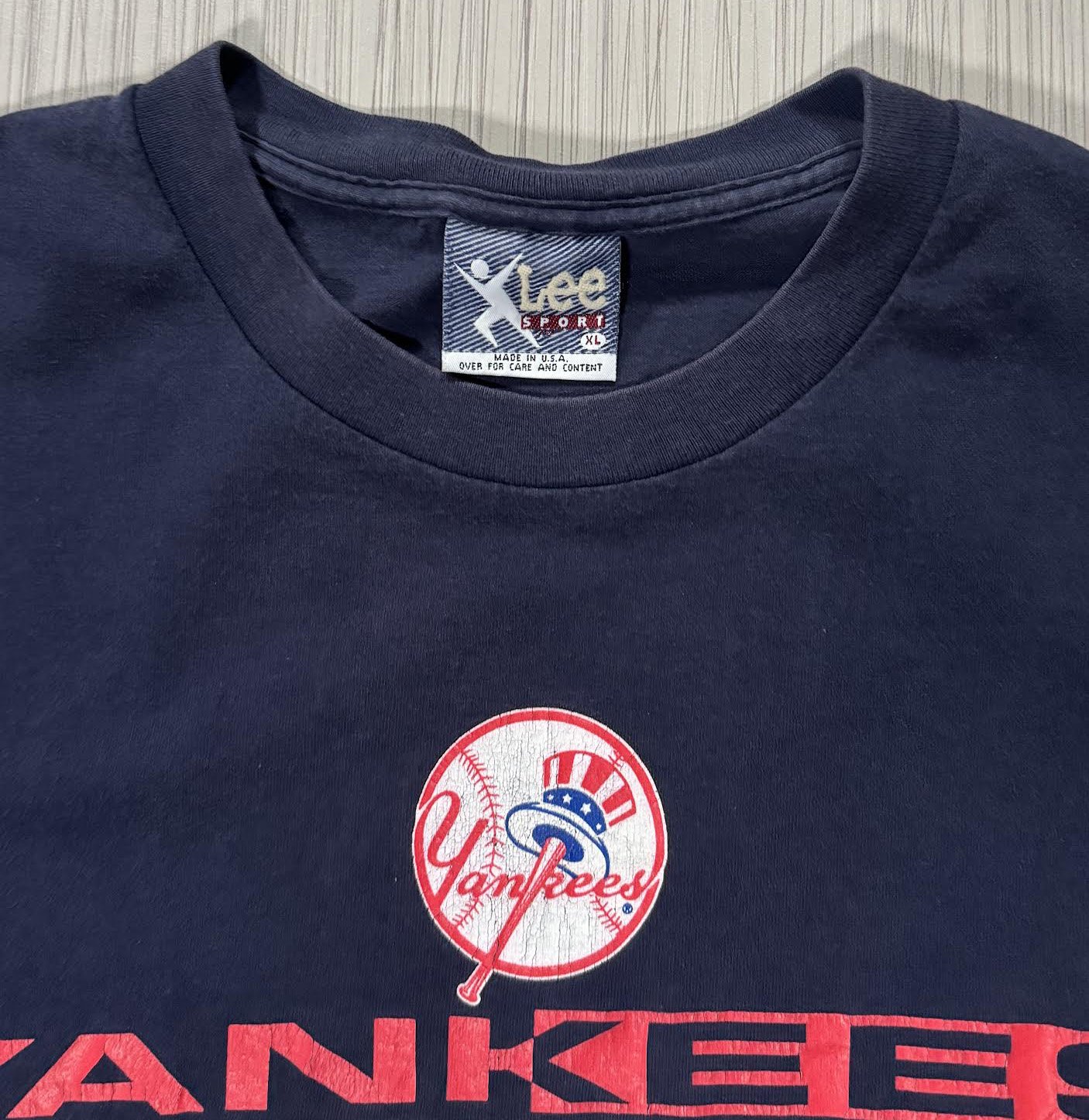 Vintage Lee Sport New York Yankees 1996 Schedule T Shirt (Size XL
